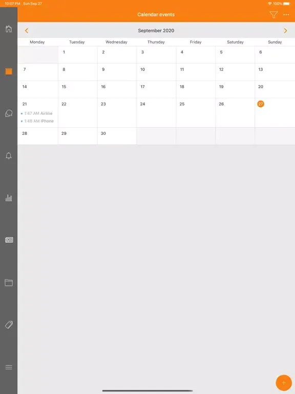 Ảnh chụp màn hình của Ayla Int. iPad 
