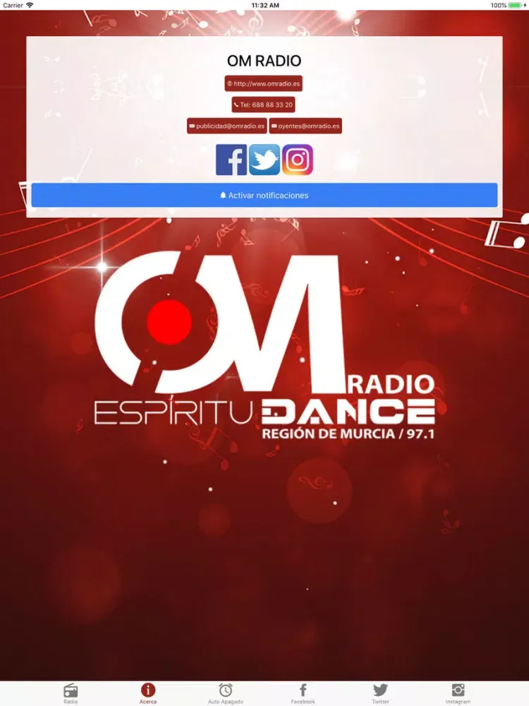OM RADIO iPad  スクリーンショット