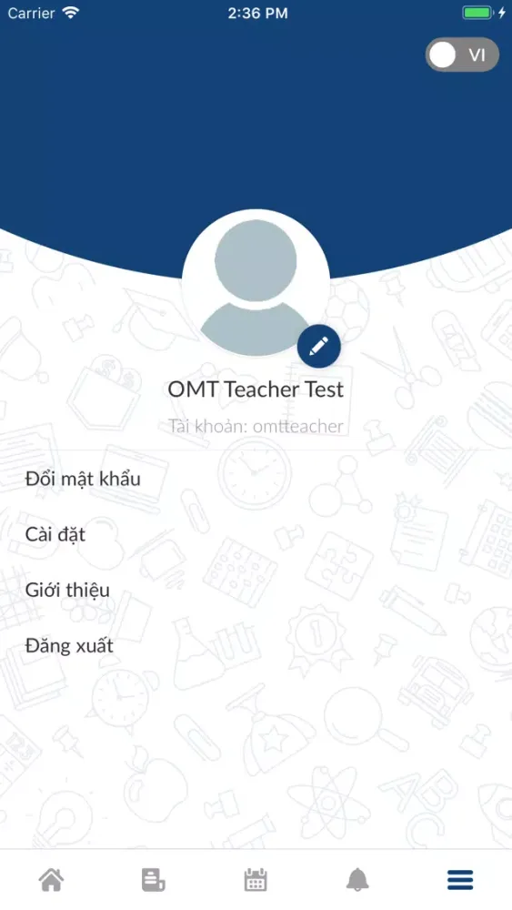 Capturas de tela do Vinschool Teachers