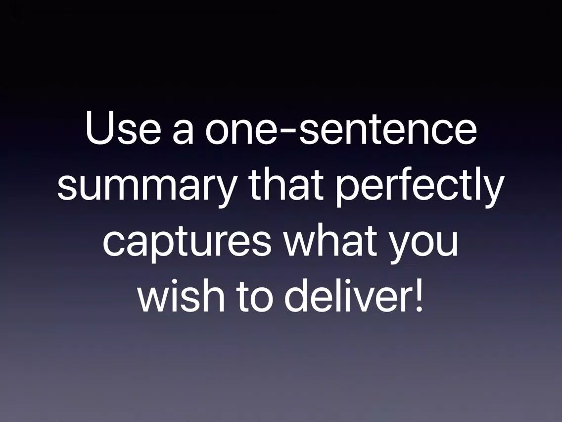 تصاویر One Sentence Presentation iPad 