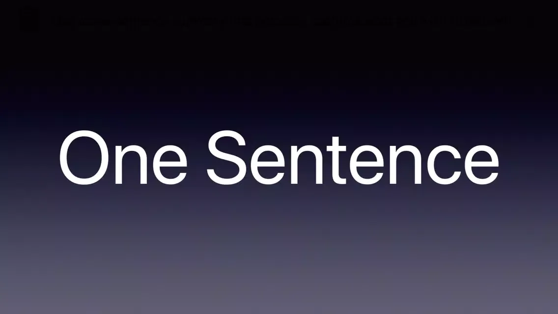 تصاویر One Sentence Presentation