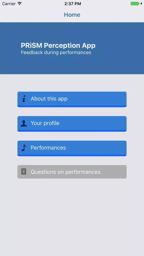PRiSM Perception App Ekran Görüntüleri