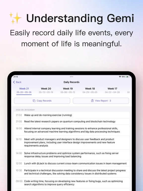 ภาพหน้าจอของ Gemi- AI Journal & Diary iPad 