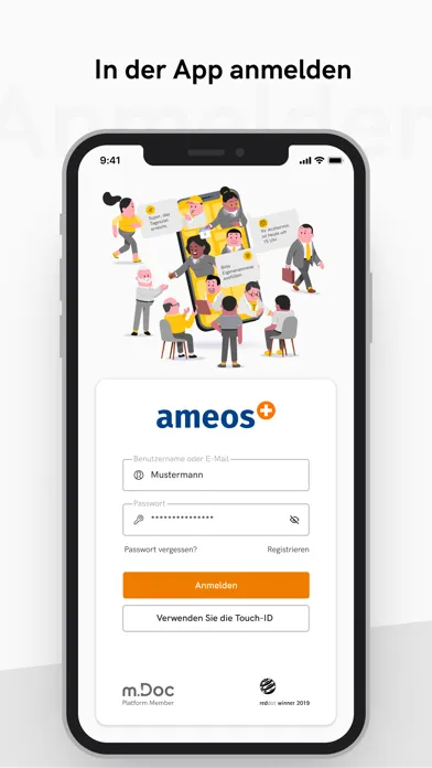 Capturas de tela do AMEOS Plus – Patientenportal
