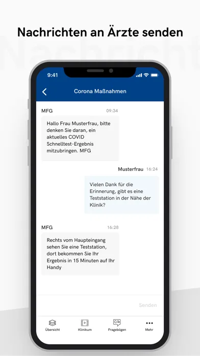 Capturas de tela do AMEOS Plus – Patientenportal