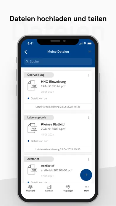 Capturas de tela do AMEOS Plus – Patientenportal