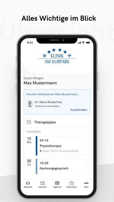 Ảnh chụp màn hình của KLAK Patienten APP