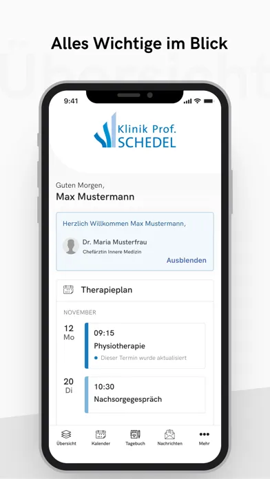 Klinik Prof. Schedel App سکرین شاٹس