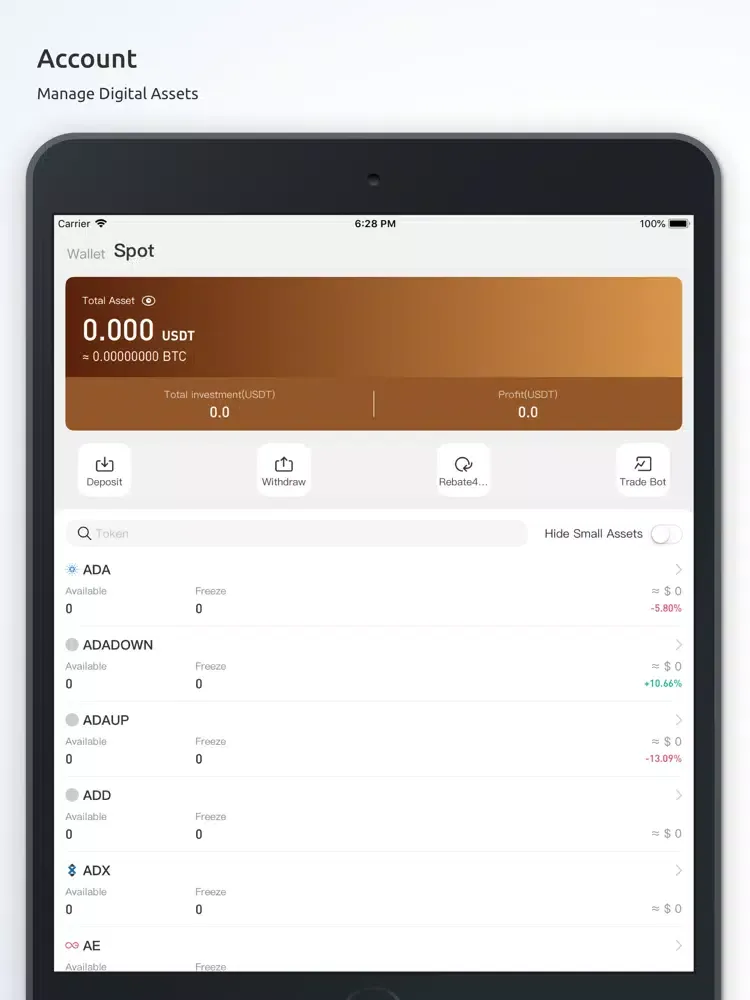 MEET.ONE | Wallet & Exchange iPad  스크린샷