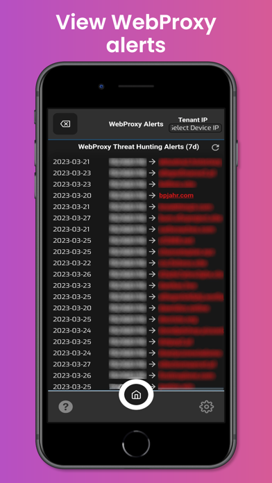 Tangkapan skrin SEC.ONE Threat Hunting