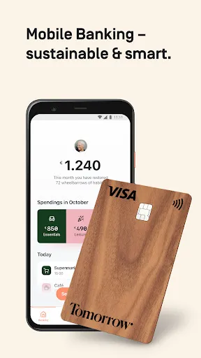Tomorrow: Mobile Banking Screenshots