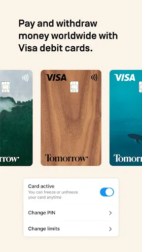Tomorrow: Mobile Banking Screenshots