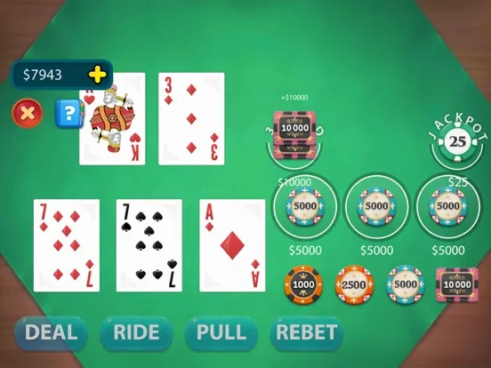 Let it Ride . Poker iPad Screenshots