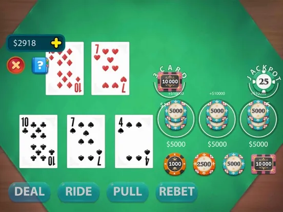 Let it Ride . Poker iPad Screenshots