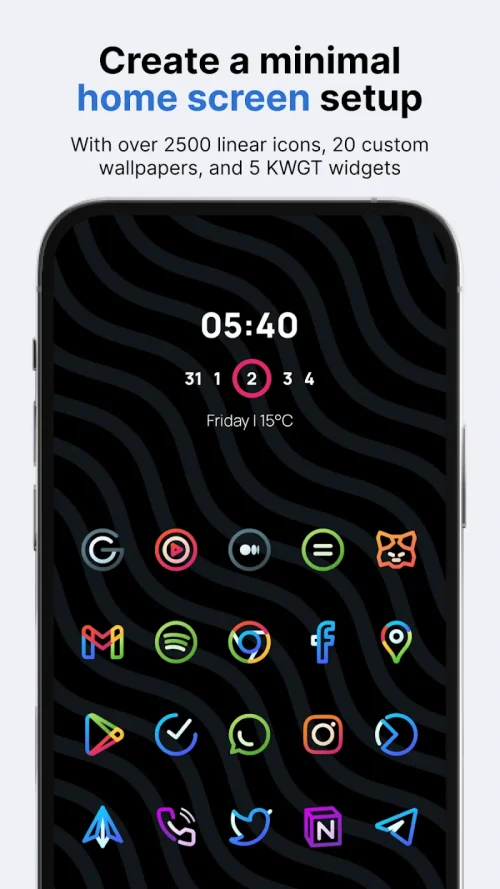 Aline: bold linear icon pack-screenshot-1