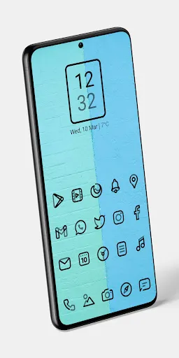 Aline Black: linear icon pack Screenshots