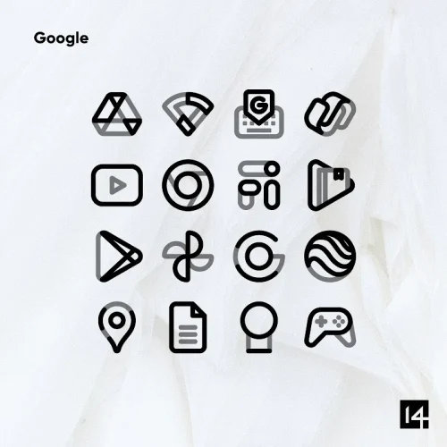 Aline Black: linear icon pack-screenshot-5