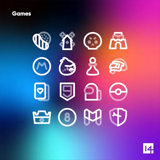 Aline White: linear icon pack Screenshots