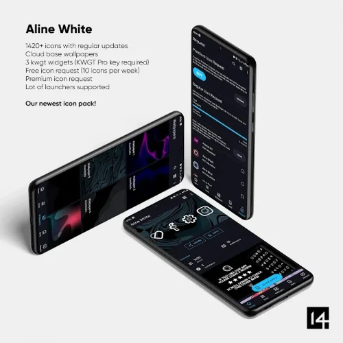 Aline White: linear icon pack-screenshot-2