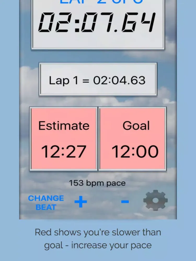 Air Force & Navy Run Pacer iPad  Screenshots