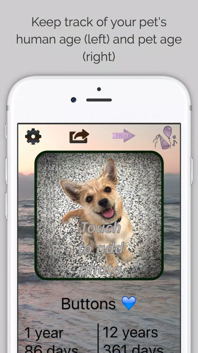 Ảnh chụp màn hình của Pet Age & Birthday Tracker for 200+ Breeds - Full