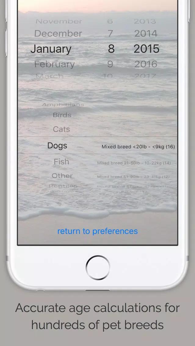 Ảnh chụp màn hình của Pet Age & Birthday Tracker for 200+ Breeds - Full