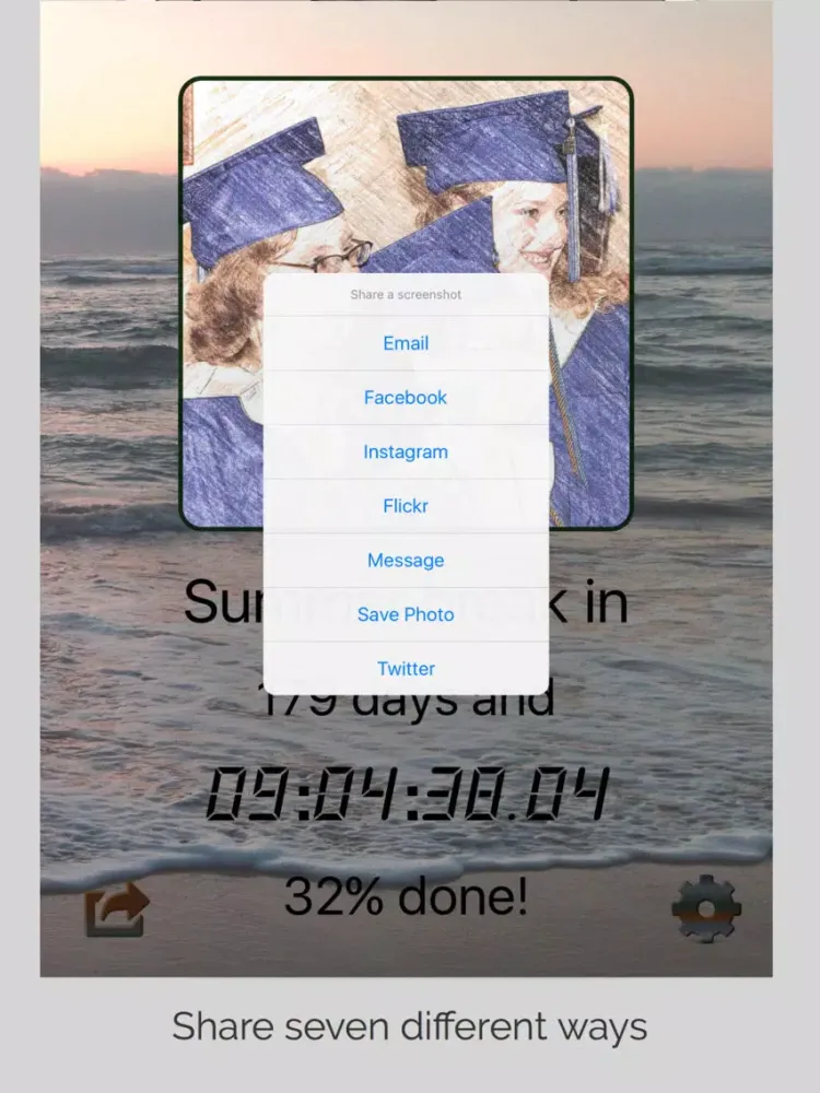 4 in 1 School & Graduation Countdown iPad 应用截图