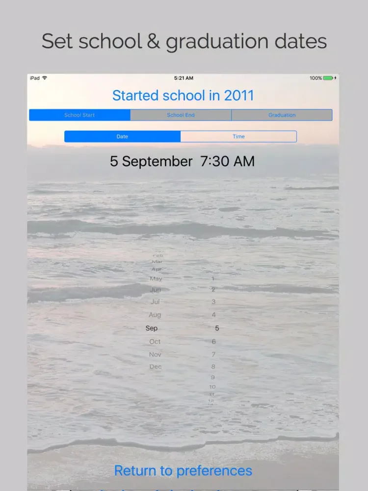 4 in 1 School & Graduation Countdown iPad 应用截图