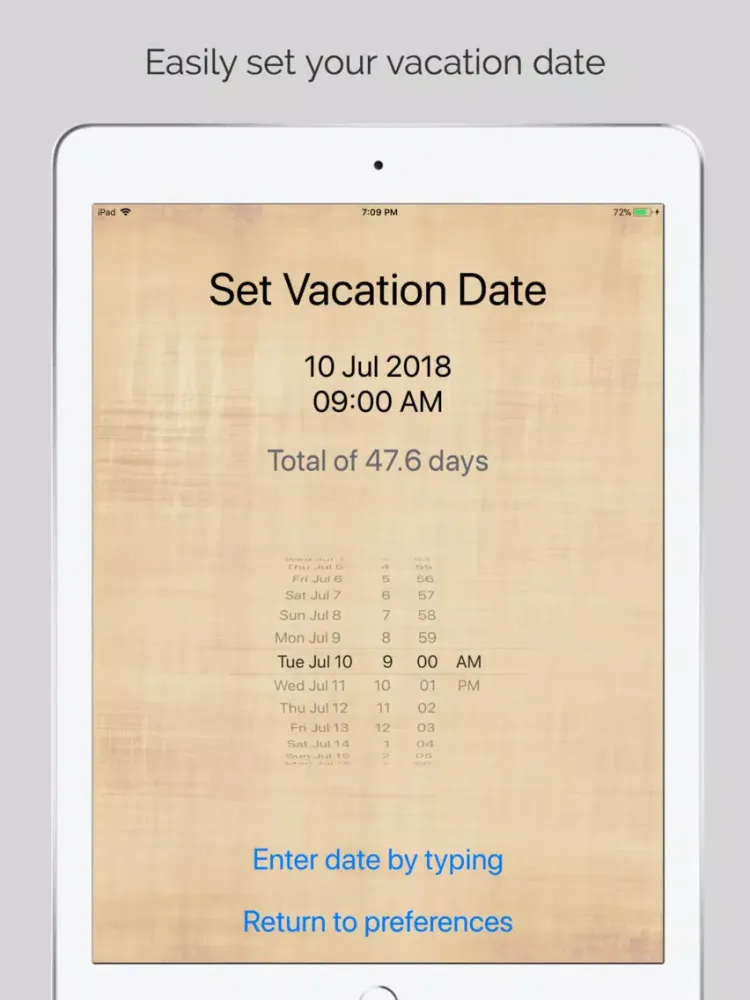 Capturas de tela do Vacation - Countdown iPad 