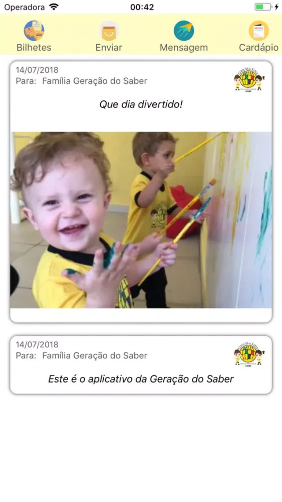 Ảnh chụp màn hình của Geração do Saber