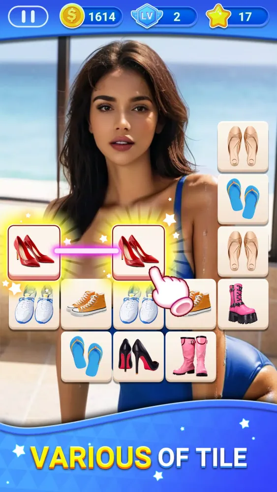 Captures d'écran de Onet Connect Charming Girl