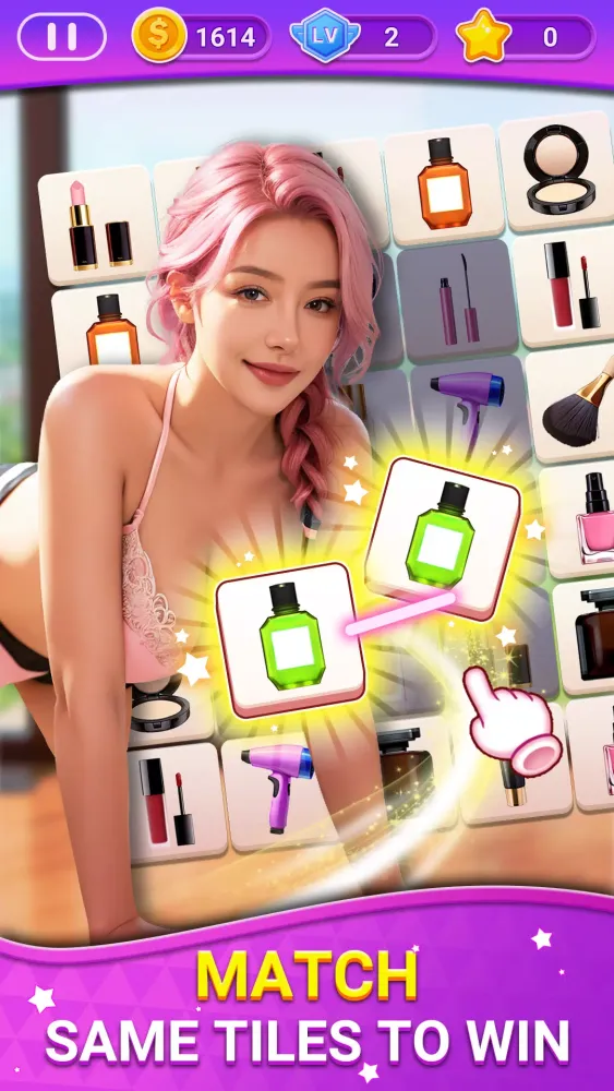 Captures d'écran de Onet Connect Charming Girl