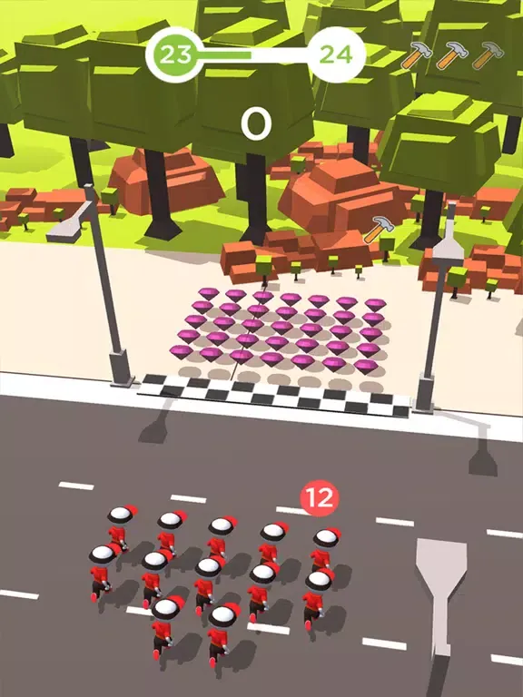 Crowd Street 3D- Traffic Cross iPad 应用截图