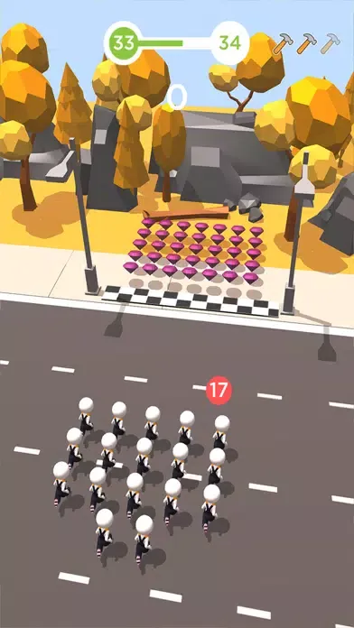 Crowd Street 3D- Traffic Cross应用截图