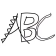 Written Alphabet: Sticker Pack