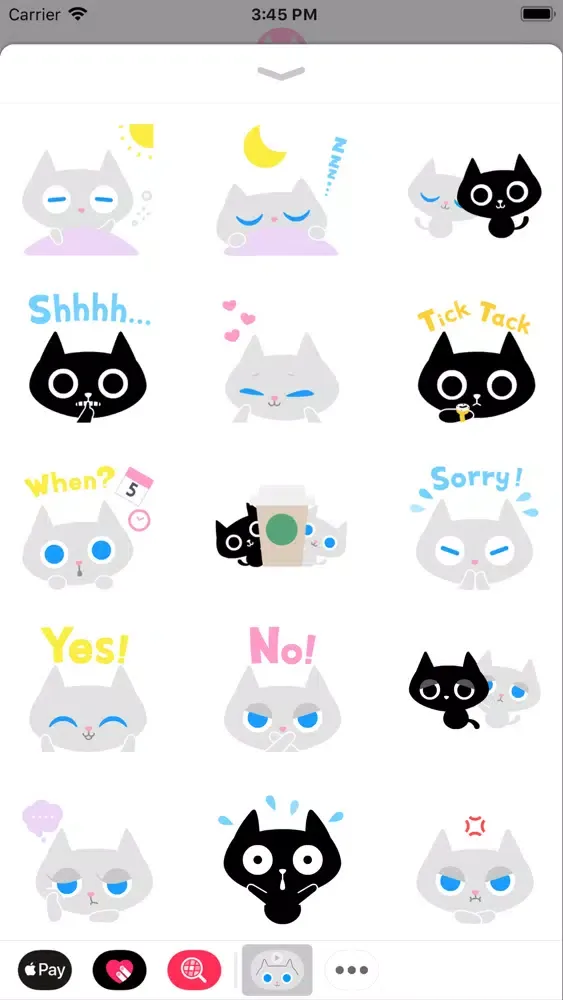 Zrzuty ekranu Opal & Moon's animated sticker