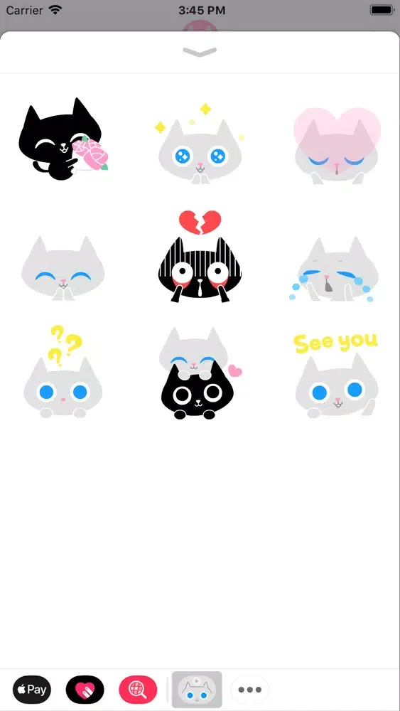 Zrzuty ekranu Opal & Moon's animated sticker