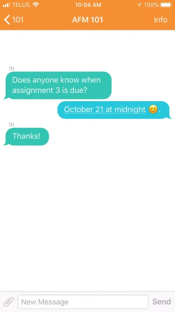 101-Chat with Classmates 스크린샷