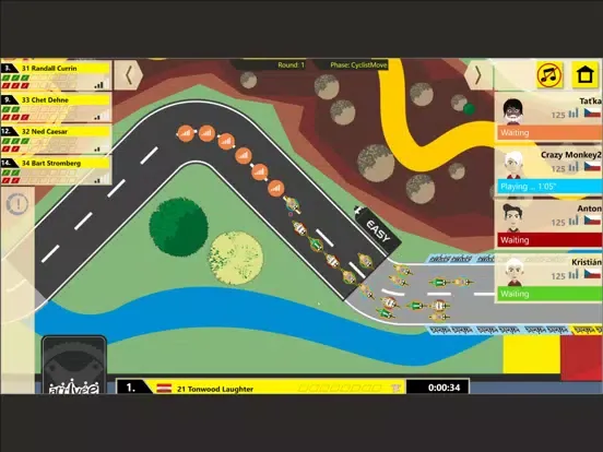 ภาพหน้าจอของ Arrivée Online: Cycling Races iPad 