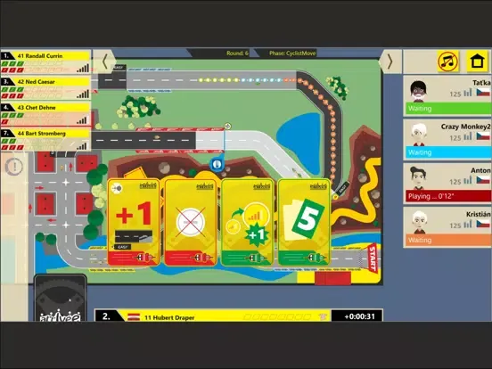 ภาพหน้าจอของ Arrivée Online: Cycling Races iPad 