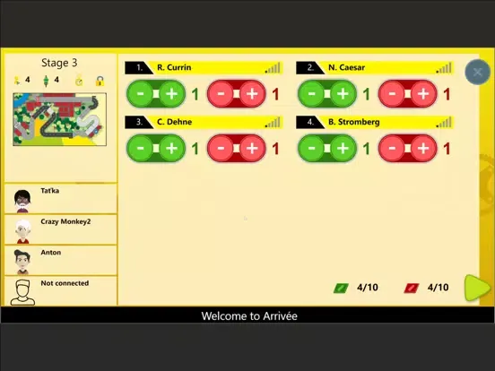 ภาพหน้าจอของ Arrivée Online: Cycling Races iPad 