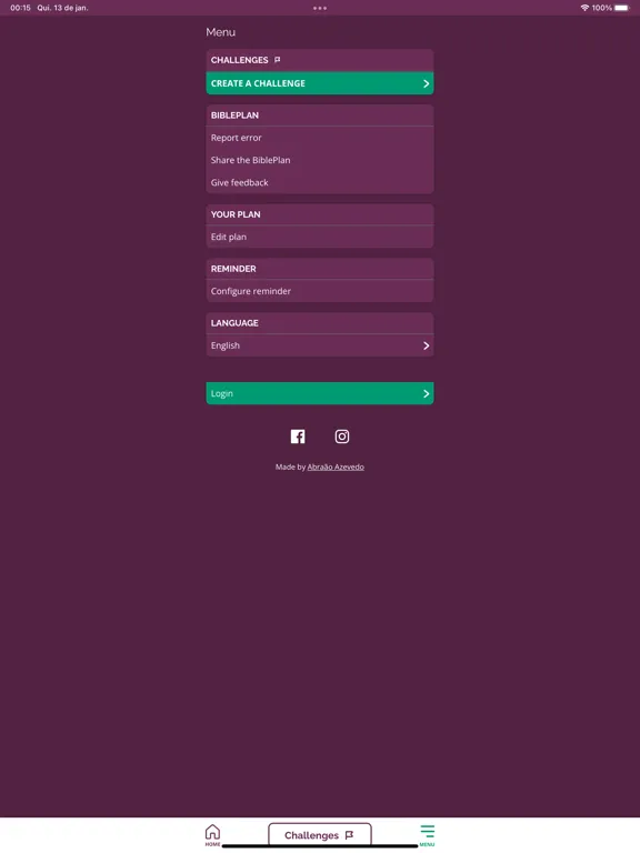 Tangkapan skrin Customizable Biblical Plan iPad 