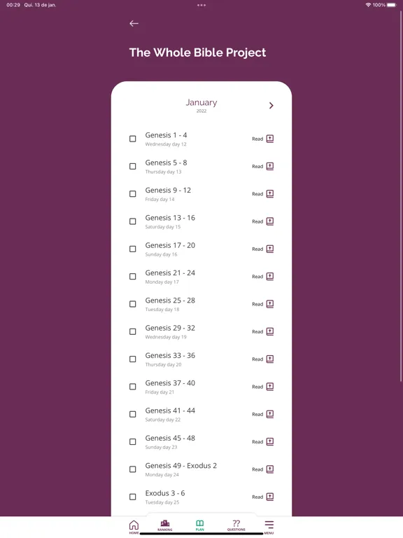 Tangkapan skrin Customizable Biblical Plan iPad 