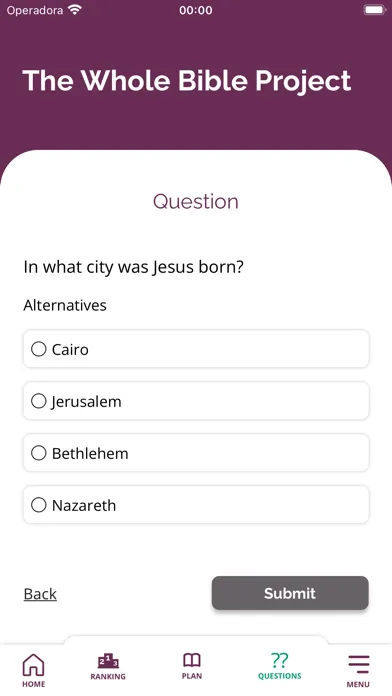 Tangkapan skrin Customizable Biblical Plan