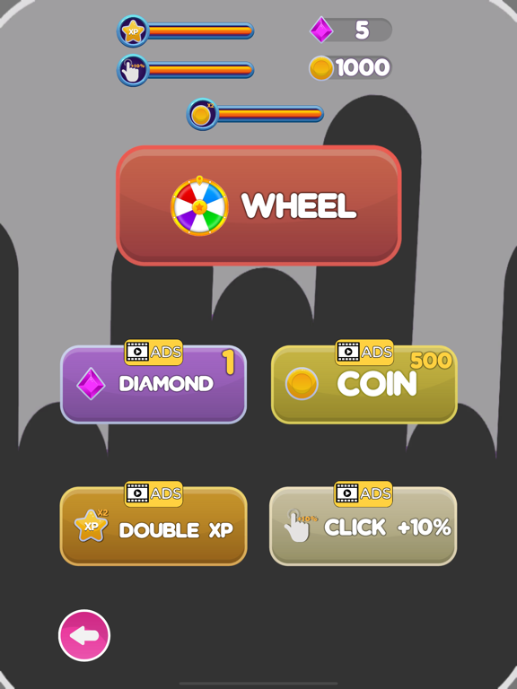 Tangkapan skrin KingOfClick iPad 