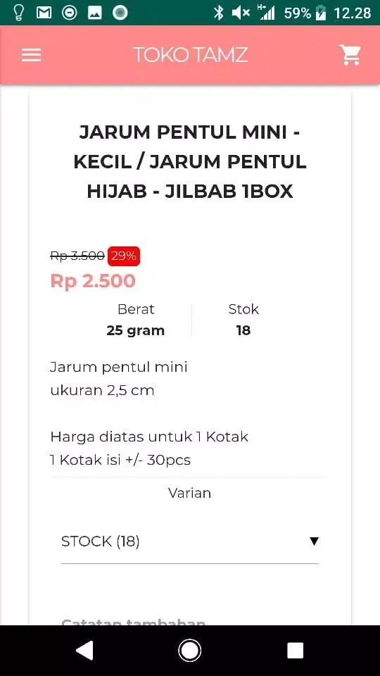 Online Shop Makassar @tokotamz应用截图