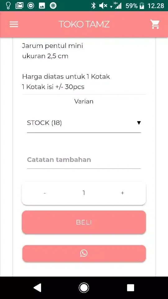 Online Shop Makassar @tokotamz应用截图