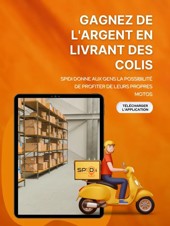 SPIDi Livreur iPad 应用截图