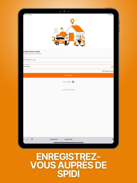 SPIDi Livreur iPad 应用截图
