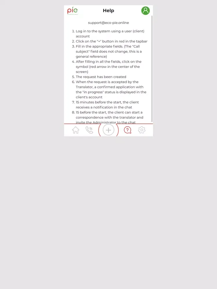 PIE: live online interpreting iPad  Ekran Görüntüleri